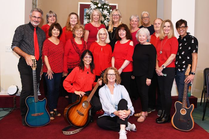 Joyful Noise Band and Choir with Christmas Choir members