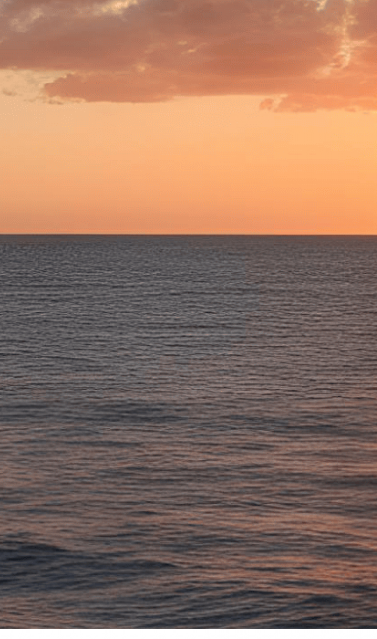 Sunrise over the ocean
